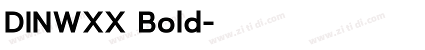 DINWXX Bold字体转换